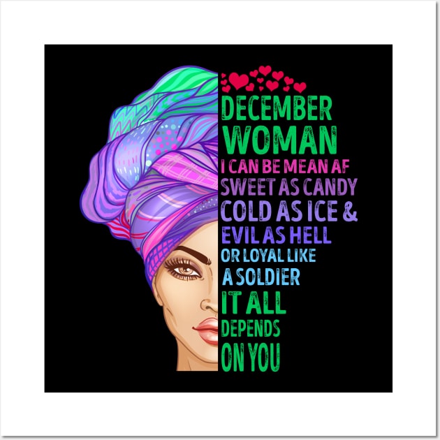 December Woman Wall Art by SusanFields